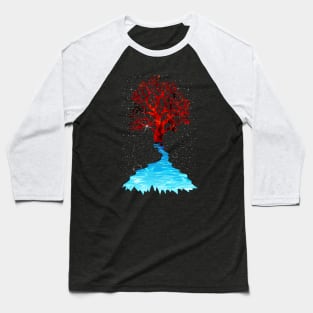 Fire and Water and Space Baseball T-Shirt